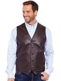 Cripple Creek ML3059 Mens Button Front Lamb Vest Brown ML3059