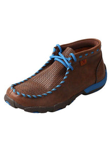 Twisted X Kids Woven Brown and Blue Driving Mocs