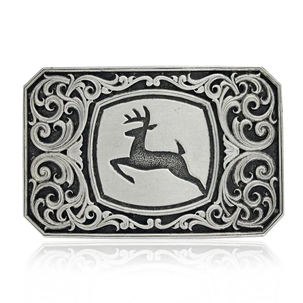 Montana Silversmiths John Deere Filigree Attitude Buckle