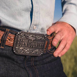 Born Country Attitude Buckle