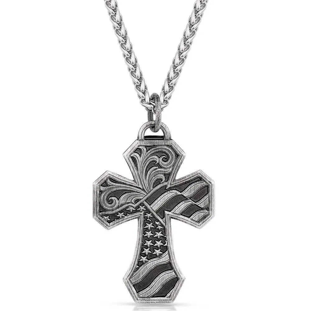 American Made Tradition Cross Necklace