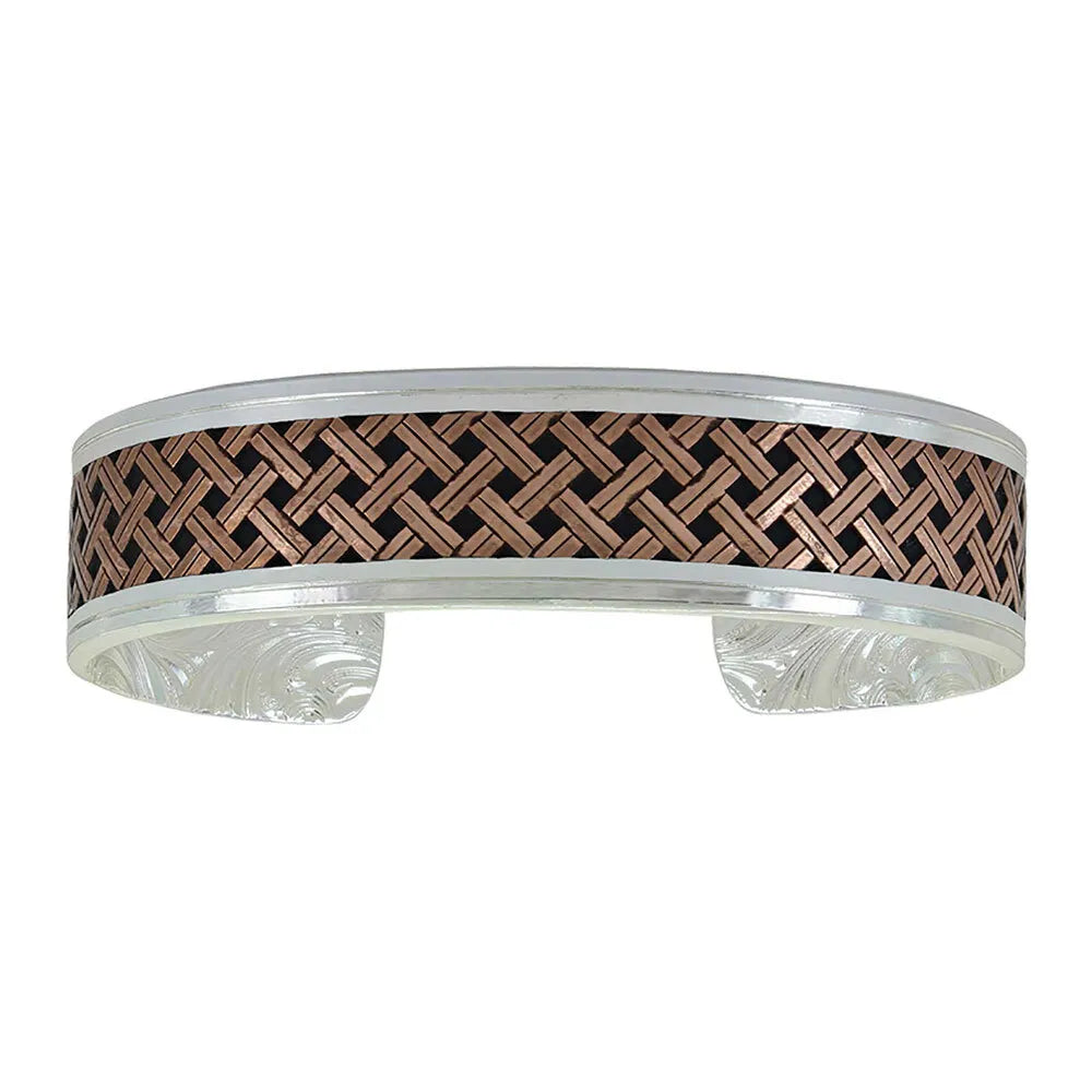 Classic Legacy Weave Crossing Paths Cuff Bracelet