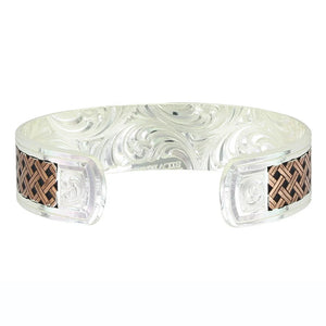 Classic Legacy Weave Crossing Paths Cuff Bracelet