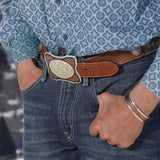 Montana Silversmiths Classic Legacy Weave Crossing Paths Cuff Bracelet - Unisex Western Jewelry