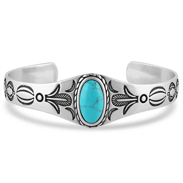 Southwest Statement Turquoise Cuff Bracelet