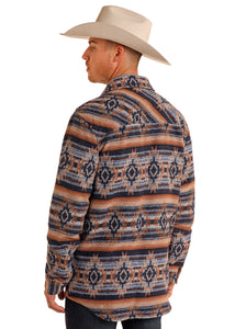 Men's Rock & Roll Cowboy Jacquard Shacket