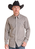 Rock & Roll Medallion Printed LS SNAP Shirt BMN2S09431