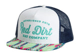 Red Dirt Hat Co. Red Dirt Buckaroo Aztec White Navy Hat