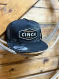 CINCH JEANS CO. FLEXFIT TRUCKER CAP IN BLK CAMO