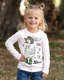 Cruel Girl Toddler Girls' Pink "Silly Goose on the Loose" Graphic Tee | 2T–4T