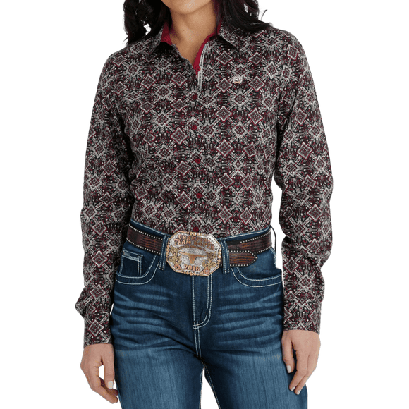 CINCH WOMEN'S LONG SLEEVE BUTTON DOWN WESTERN SHIRT MSW9165042