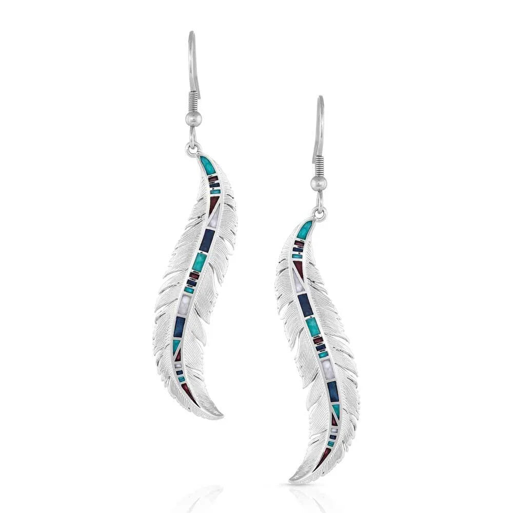 Breaking Trail Feather Earrings