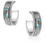 Turquoise Sky Hoop Earrings