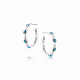 Montana Silversmiths Gentle Rain Turquoise Hoop Earrings ER6546