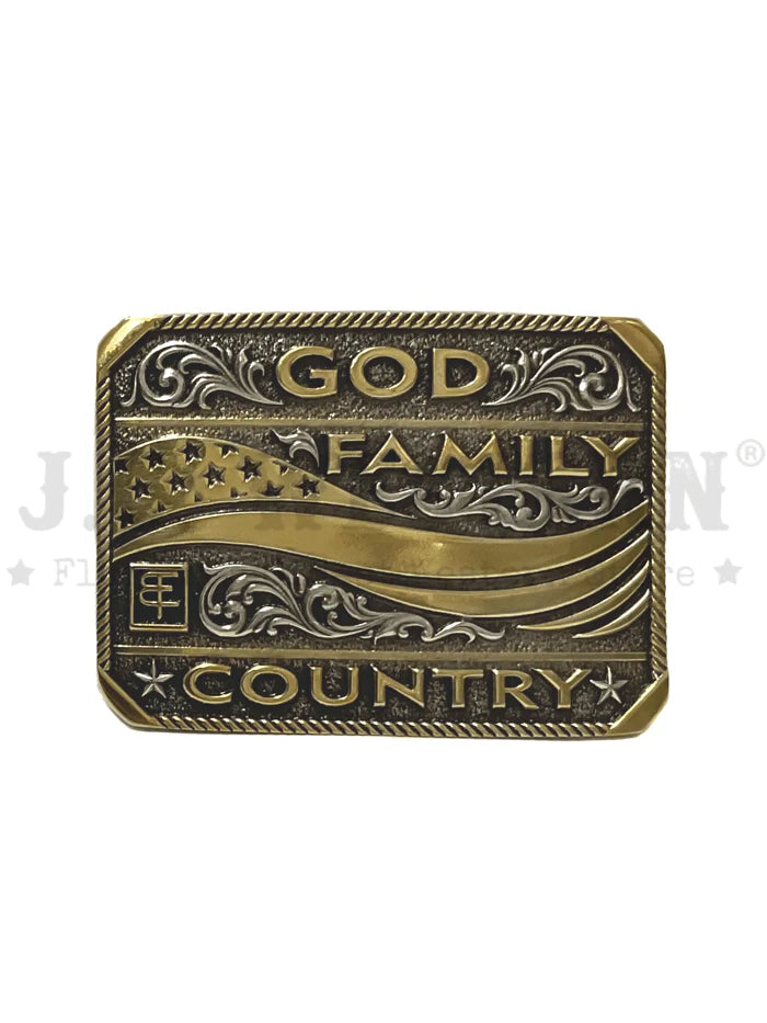 Montana Silversmiths - God Family Country Squared Warrior Collection