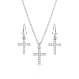 Montana Silversmiths Unwavering Cross Jewelry Set