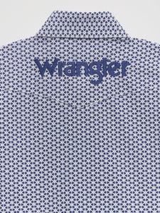 WRANGLER LOGO BLUE GEOMETRIC PRINT