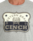Cinch Men's Gray Graphic Short Sleeve Tee | MTT1690747