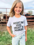 American Farm Co "Mud or Manure" Grey Toddler/Youth Tee