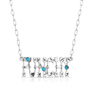 Punchy Charm Turquoise Necklace