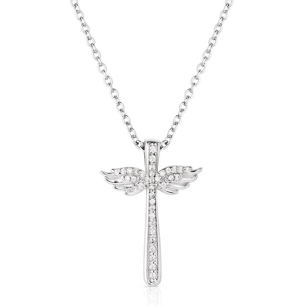 Wings of Faith Cross Necklace