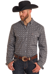 Panhandle Long Sleeve Mens Long Sleeve 2 pocket snap shirt