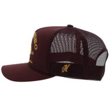 Hooey Prorodeo Maroon Hat w/Gold Logo