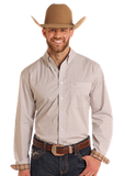 Panhandle Long Sleeve Mens Long Sleeve 2 pocket snap shirt