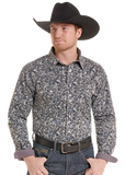 Panhandle Slim Men's Paisley Print 2-Pocket Snap Shirt