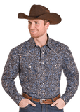 Panhandle Slim Men's Long Sleeve Fancy 2 Pocket Snap