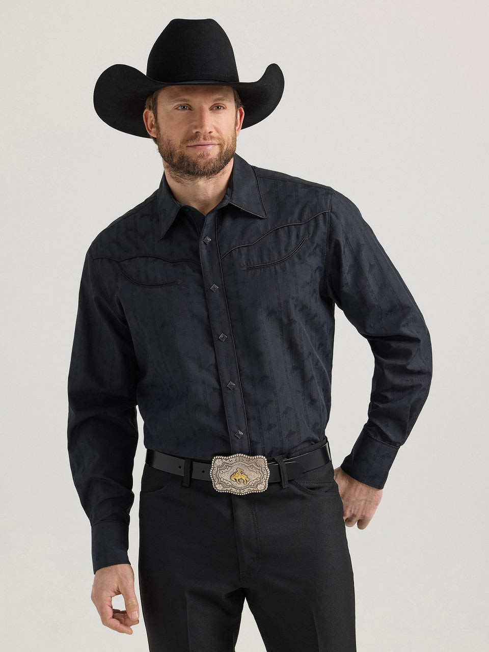 RODEO Black Diamond Snap- Mens Shirt