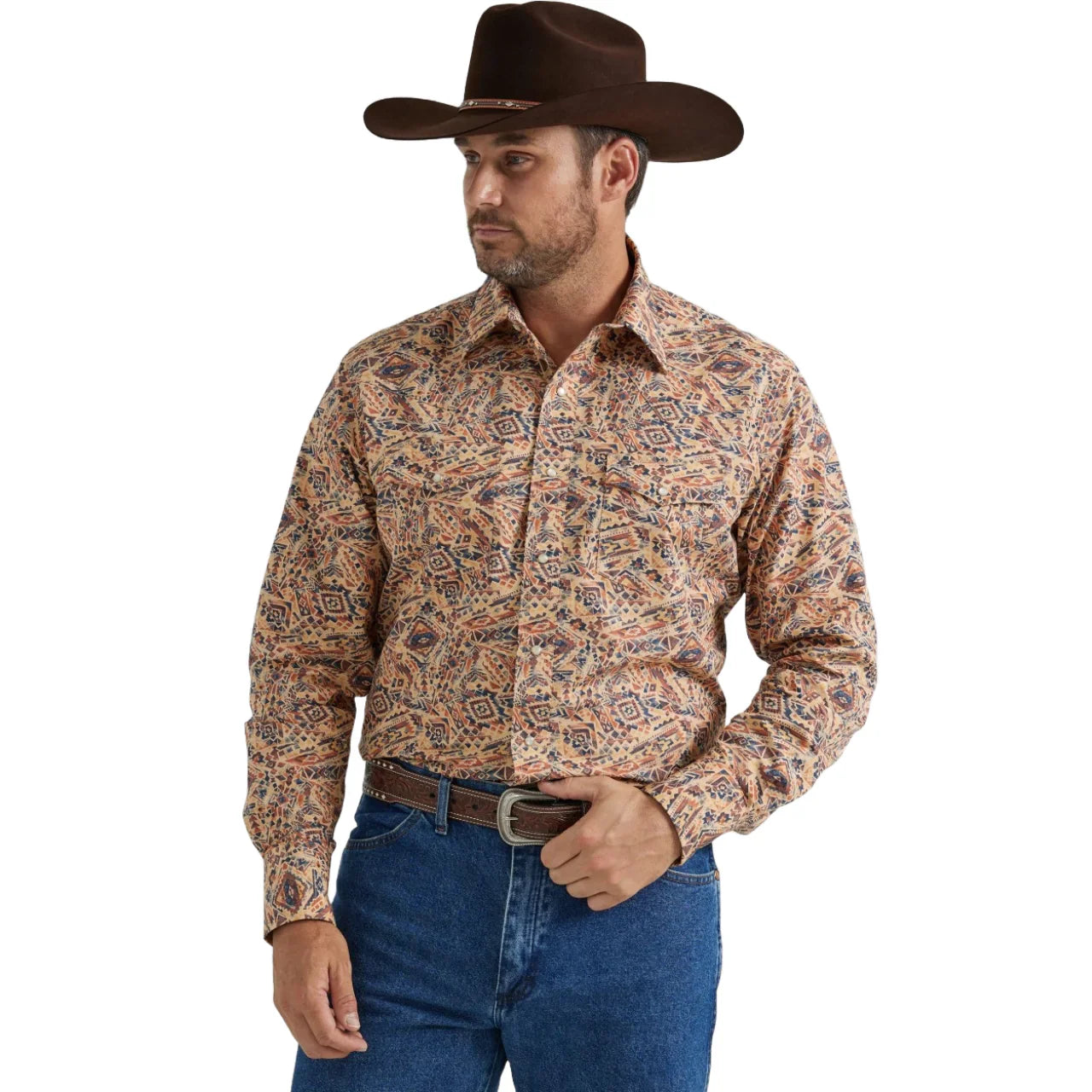 Men's Wrangler Checotah Long Sleeve Western Shirt