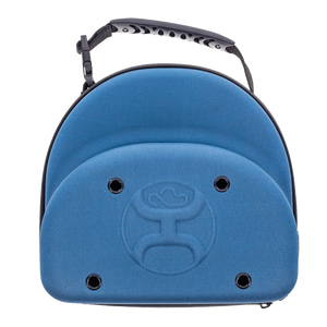 Hooey Cap Carrier -Denim Blue w/ Aztec Interior