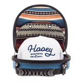 Hooey Cap Carrier -Denim Blue w/ Aztec Interior