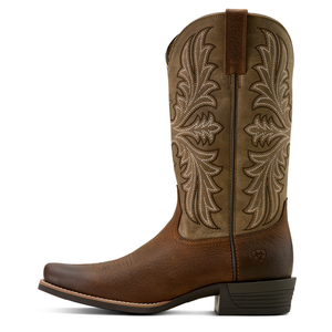 ARIAT - Mens Hustler Earth/Brown Bomber Narrow Cutter Toe