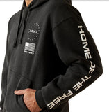 Ariat Men's Sponsor Patriot Hoodie - Charcoal Heather