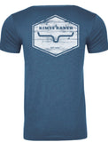Kimes Ranch Wooden Hex T Shirt - Blue