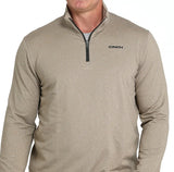 Cinch Men's 1/4 Zip Pullover in Stone, stylish and comfortable for casual wear.