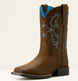 Ariat Youth Tombstone Wide Square Toe Western Boot