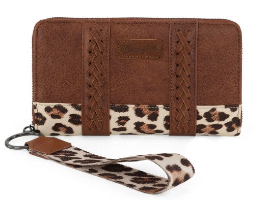 Wrangler Leopard Print Wallet -Leopard-Brown