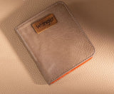 Wrangler Solid Color Small BI-Fold Wallet RFID Card Holder - Khaki