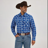 Wrangler Retro® Long Sleeve Shirt - Modern Fit - True Blue