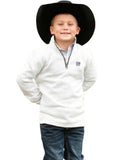 Cinch Boy's Grey 1/4 Zip Pullover Sweater