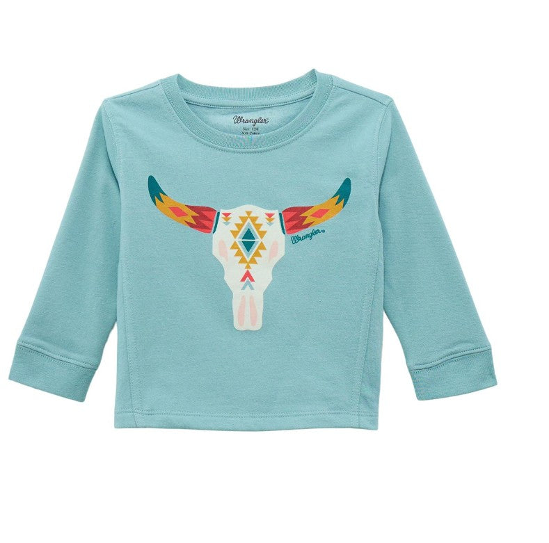 Wrangler® Baby Girl Sweatshirt Crew - Blue