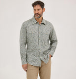Wrangler Retro® Long Sleeve Shirt - Modern Fit - Antique White Multi
