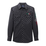 Wrangler® Logo Long Sleeve Shirt - Snaps - Black