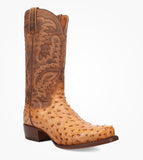 DAN POST - Marco Full Quill Ostrich Boot - Brass saddle