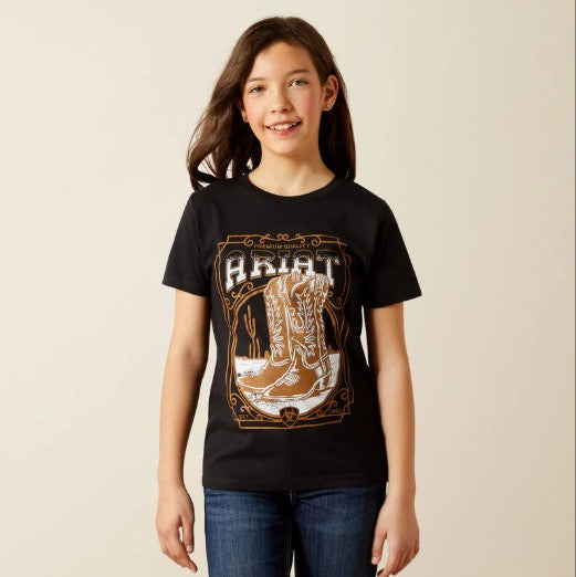 Ariat Girls Boot Cloche short sleeve tshirt