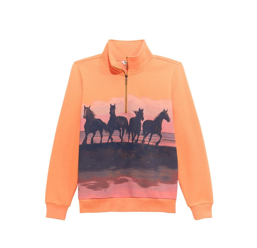 Wrangler Retro Americana Sweatshirt Zip - Orange