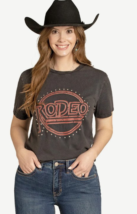 Rock & Roll Ladies Rodeo Stud Graphic Tee